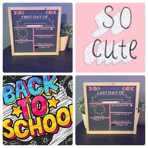 Back to school chalkboard framed!😍